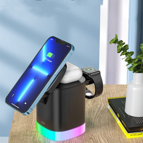 3-in-1 RGB Magnetic Wireless Charger - Image 2