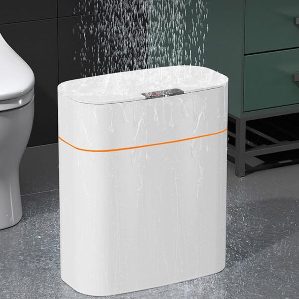 Smart Trash Can With Lid For Bedroom And Living Room Kitchen Storage Box Trash Can Induction Small Car Box Automatic Smart Dustbin Smart Trash Bin - Image 8