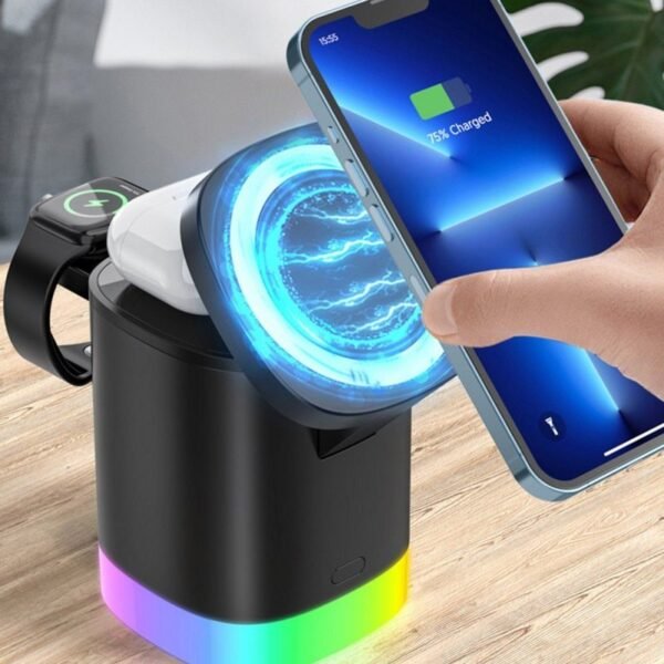 3-in-1 RGB Magnetic Wireless Charger - Image 6