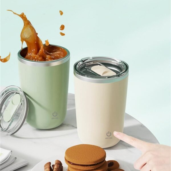 Automatic Self-Stirring Mug – 350ml Stainless Steel Electric Mixer Cup - Image 3