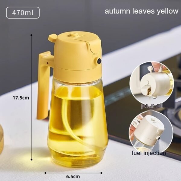 470ML Olive Oil Sprayer Dispenser For Cooking BBQ 2 In 1 Glass Oil Vinegar Soy Sauce Spray Kitchen Oil Bottle For Air Fryer - Image 10