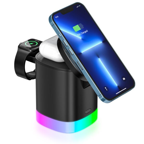 3-in-1 RGB Magnetic Wireless Charger - Image 3