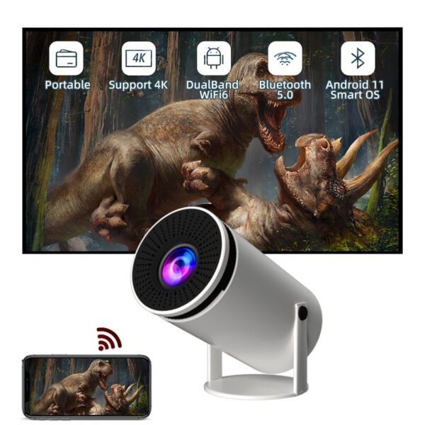 Barrel Machine Hy300 Smart AnzhuoHD Projection Screen Home Recommend Projector - Image 9