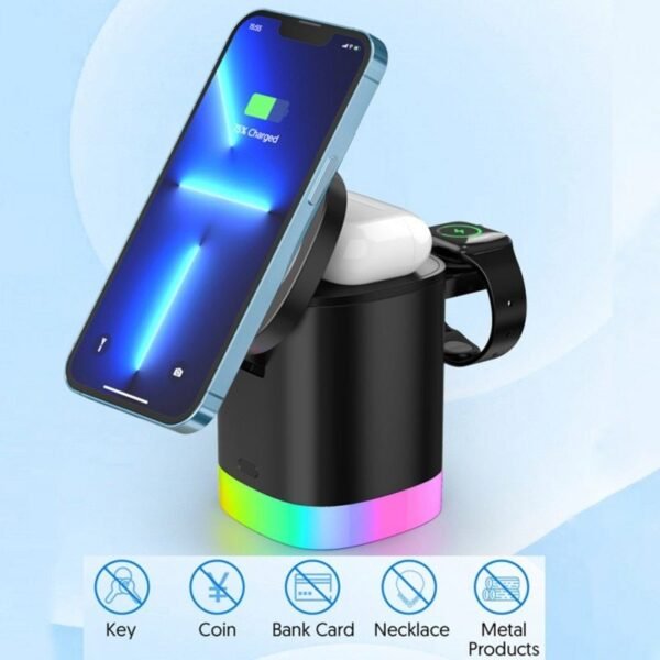 3-in-1 RGB Magnetic Wireless Charger - Image 8