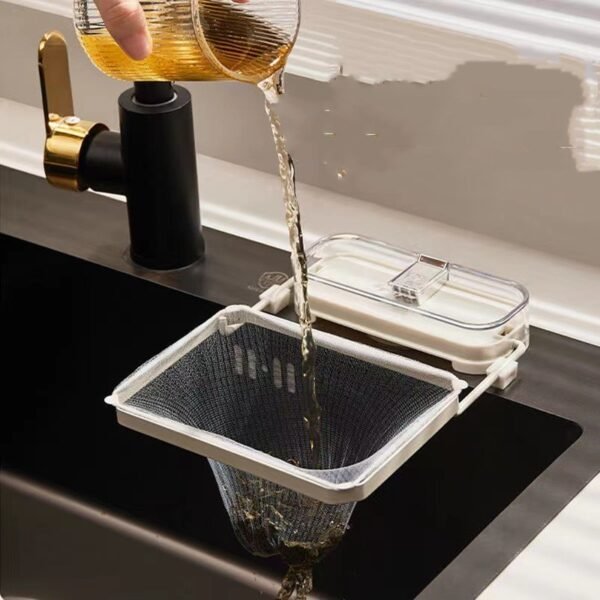 Kitchen Sink Filter Rack Suction Cup Disposable Leftover Leftovers Filter Pocket Kitchen Garbage Drain Rack Sink Strainer Kitchen Gadgets - Image 4